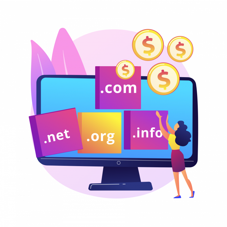 Domain Name Registration Illustration